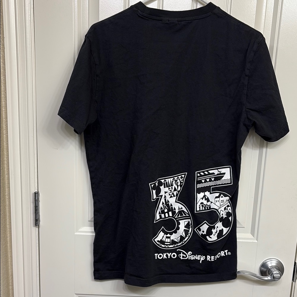 Adidas‎ Tokyo Disney Resort 35th anniversary Black Graphic T-Shirt